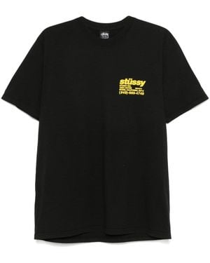 Stussy ロゴ Tシャツ - ブラック
