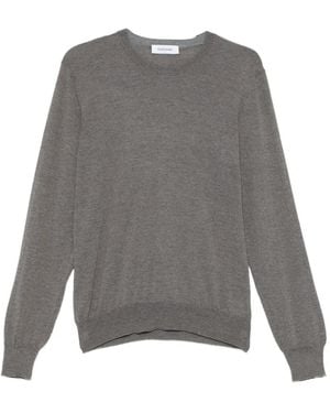 Gran Sasso Crew Neck Long-Sleeve Sweater - Grey