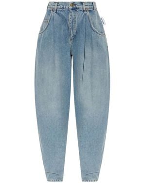 Moschino Pleated Tapered Jeans - Blue