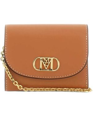 MCM Mini Mode Travia Logo Leather Wallet - Brown
