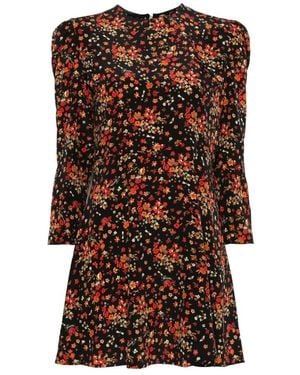 Gucci Printed Silk Dress - Brown
