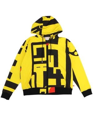 Walter Van Beirendonck Graphic-Print Zip-Up Hoodie - Yellow