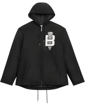 Babylon LA Logo-Appliqué Hooded Jacket - Black