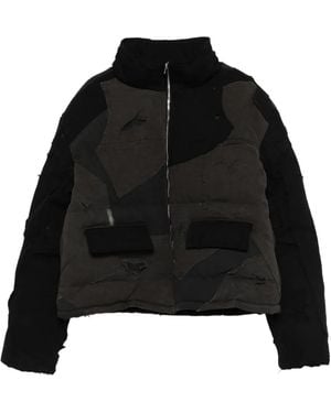 Who Decides War Patchwork Pocket Jacket - Black