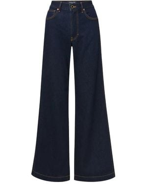 Veronica Beard Jeans Met Wijde Pijpen - Blauw