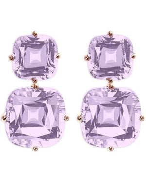 Goshwara Boucles D'Oreilles Gossip Serties D'Améthyste - Purple