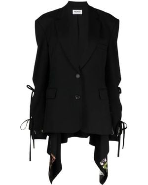 Monse Layered-Effect Single-Breasted Blazer - Black