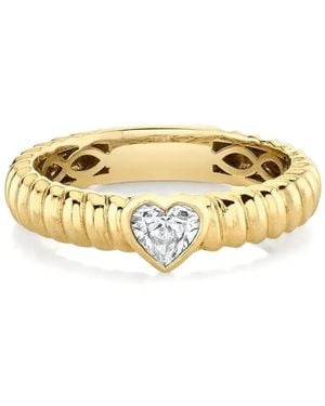 Anita Ko 18Kt Geelgouden Zoe Ring Met Diamanten - Metallic