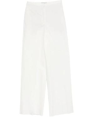 Agnona Concealed-Fastening Pants - White