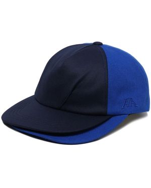 Adererror Logo-Embroidered Two-Tone Cap - Blue