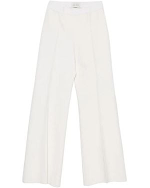 High Sport Willa Tonal-Stripe Pants - White