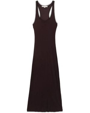 Remain Mesh-trim Maxi Dress - Purple
