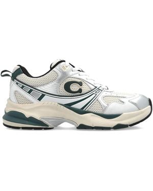 COACH Logo-Detail Mesh Trainers - White