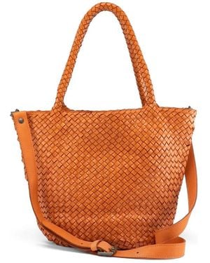 Officine Creative Oc Class 072 Woven Leather Bag - Orange