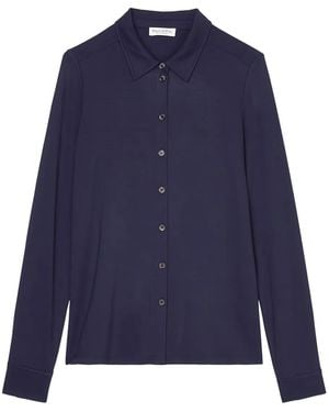 Marc O' Polo Long-Sleeve Button-Up Shirt - Blue