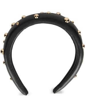 Red(V) Studded Headband - Black