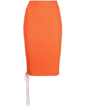 Off-White c/o Virgil Abloh Rok Met Veters - Oranje