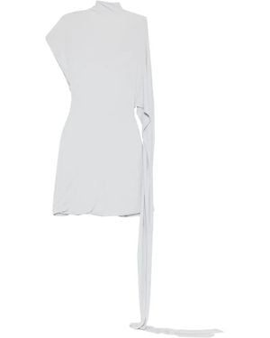 Francesco Murano Draped Asymmetric Dress - White
