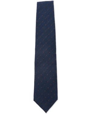 Corneliani Cravate À Pois - Bleu