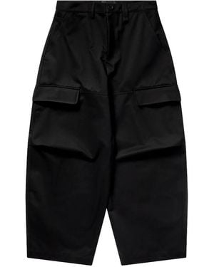 Simone Rocha Knee-Pleat Balloon Cargo Pants - Black