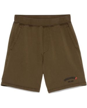DSquared² Katoenen Trainingsshorts - Groen