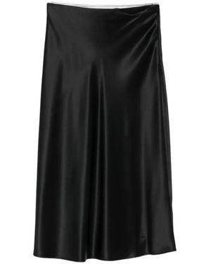 MAISON 123 Satin-Finish Odile Skirt - Black