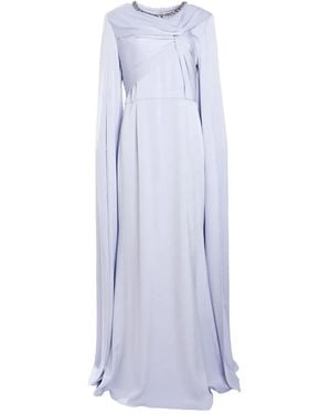 Roland Mouret Cape-Sleeve Gown - Purple