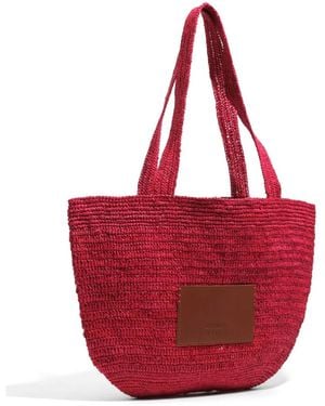 Bimba Y Lola Large Plaited Bag - Red
