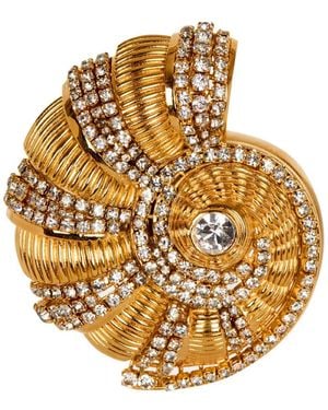 Balmain Snail ブローチ - メタリック