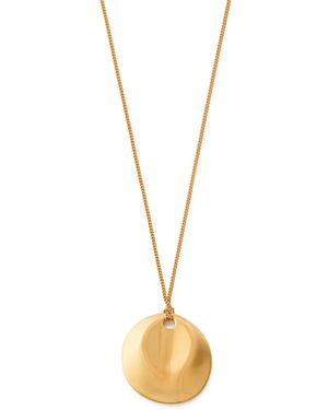 Nina Ricci Collar Con Medallón Abollado - Metálico