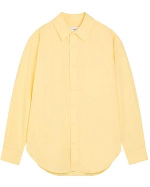 Matteau Long-Sleeve Button-Down Shirt - Yellow