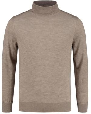 Corneliani Pullover mit Stehkragen - Braun