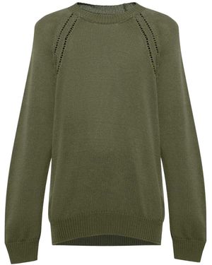 Jil Sander ファインニット セーター - グリーン