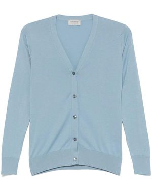 John Smedley Yasmin Cardigan - Blau