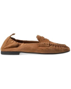 COPENHAGEN Suede Loafers - Brown