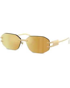 Versace Sonnenbrille Mit Geometrischem Gestell - Mettallic