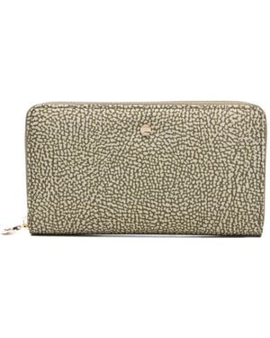 Borbonese Patterned Wallet - Grey