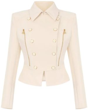 Elisabetta Franchi Jacket - White
