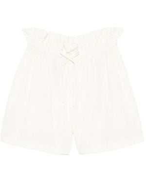 Jil Sander Paperbag-Waist Drawstring Shorts - White