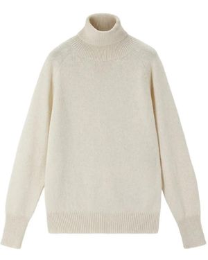 Fortela High-Neck Alpaca Jumper - White