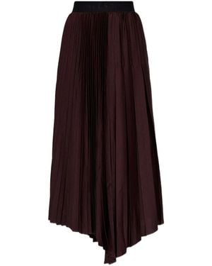 AllSaints Jupe Asymétrique À Design Plissé Jax - Violet