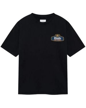 Rhude Racing Crest T-Shirt - Black