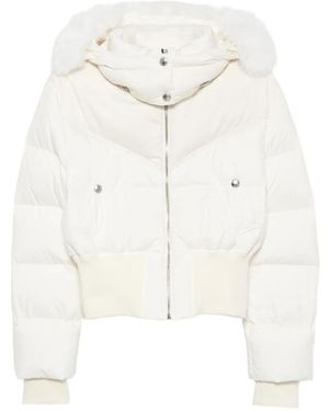 Colmar Faux-Fur-Trim Hooded Jacket - White