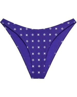 Tory Burch Bragas de bikini con motivo geométrico - Morado