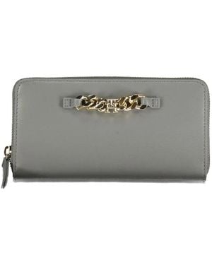 Tommy Hilfiger Chain-Link Zip-Around Wallet - Gray