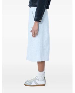 Carhartt American Script Sweat Midi Skirt - Blue