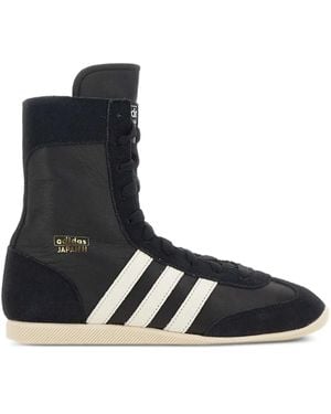 adidas Japan H Suede-Leather Trainers - Black