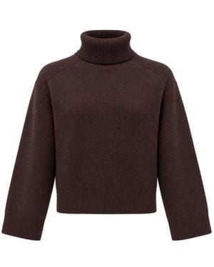 Yves Salomon Ribbed-Knit Cashmere Jumper - Purple