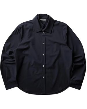 _J.L - A.L_ Triple Collar Long-Sleeve Button-Down Shirt - Blue