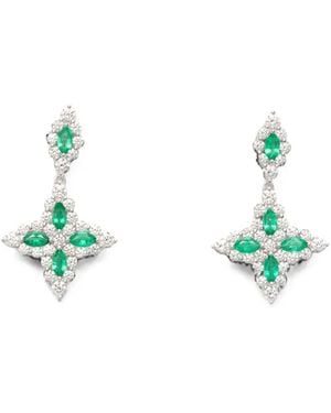 Roberto Coin Hängeohrringe Mit Diamanten Und Smaragden - Grün